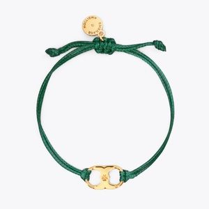 Tory Burch Bracelet Gold and Green NEW